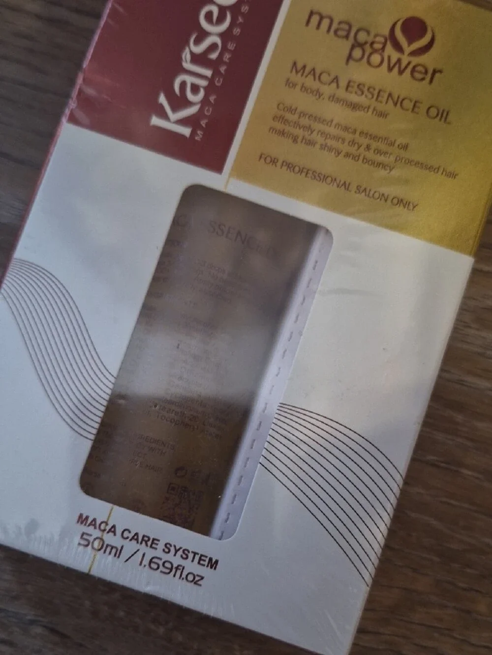 Karseel Maca Essence Oil - Gold/Brown - 50ml Nwt